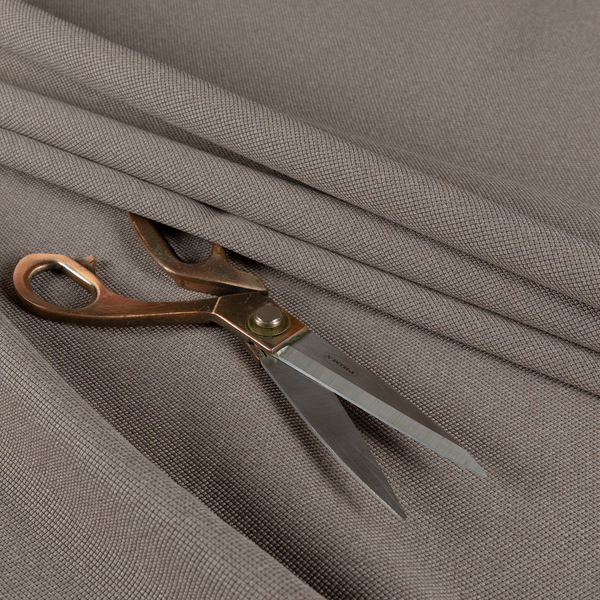 Dabhel Plain Weave Water Repellent Brown Upholstery Fabric CTR-1449 - Made To Measure Curtains