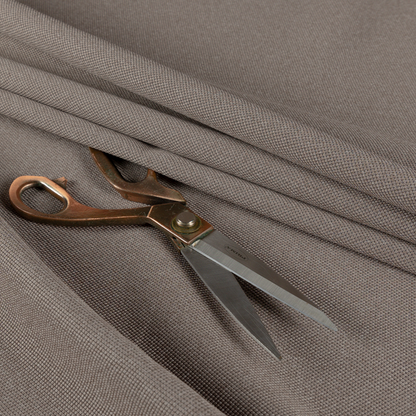 Dabhel Plain Weave Water Repellent Brown Upholstery Fabric CTR-1449 - Made To Measure Curtains