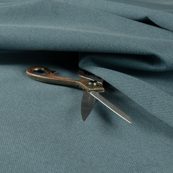 Dabhel Plain Weave Water Repellent Light Blue Upholstery Fabric CTR-1453 - Roman Blinds