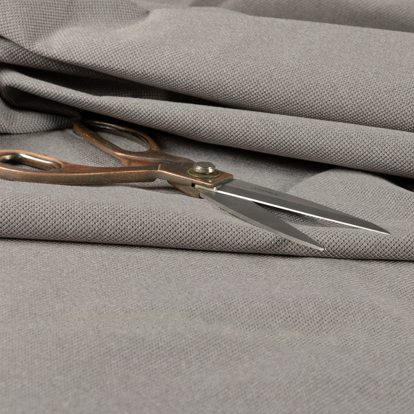 Dabhel Plain Weave Water Repellent Silver Upholstery Fabric CTR-1455 - Made To Measure Curtains