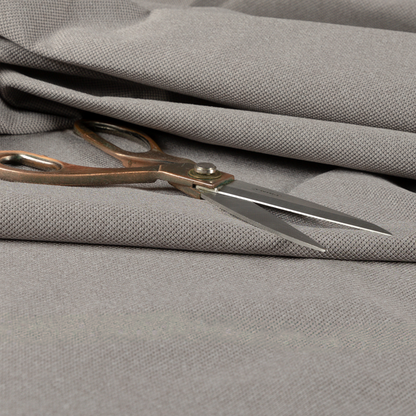 Dabhel Plain Weave Water Repellent Silver Upholstery Fabric CTR-1455 - Made To Measure Curtains