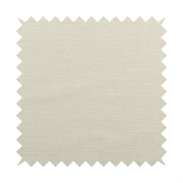 Sydney Linen Effect Chenille Plain Water Repellent Cream Upholstery Fabric CTR-1458 - Roman Blinds