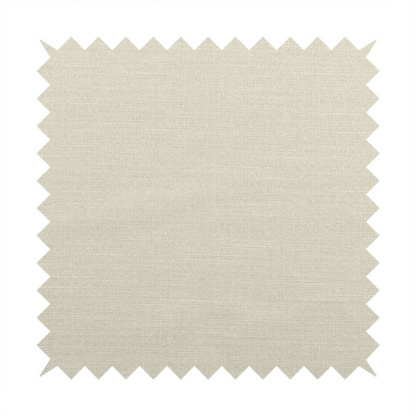 Sydney Linen Effect Chenille Plain Water Repellent Cream Upholstery Fabric CTR-1458 - Roman Blinds