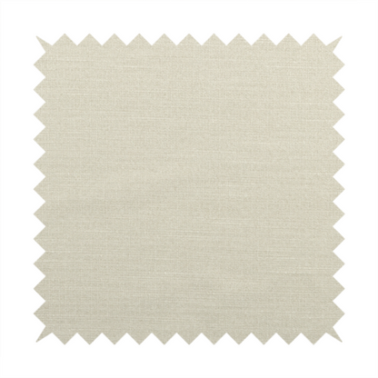 Sydney Linen Effect Chenille Plain Water Repellent Cream Upholstery Fabric CTR-1458 - Made To Measure Curtains