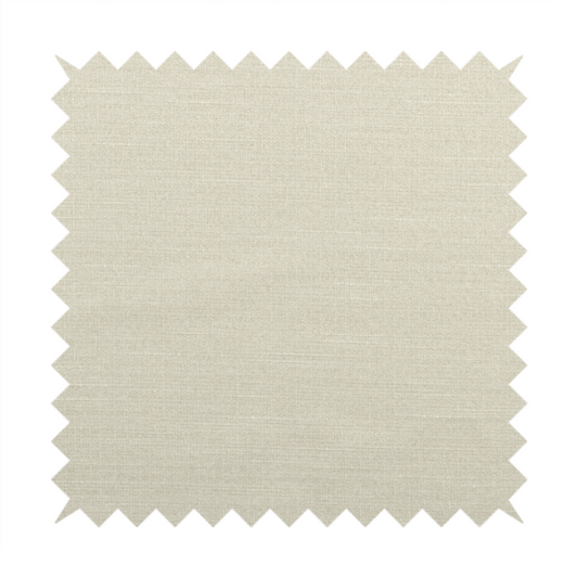 Sydney Linen Effect Chenille Plain Water Repellent Cream Upholstery Fabric CTR-1458