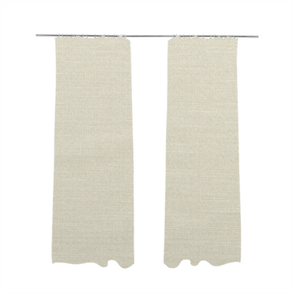 Sydney Linen Effect Chenille Plain Water Repellent Cream Upholstery Fabric CTR-1458 - Made To Measure Curtains