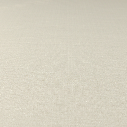 Sydney Linen Effect Chenille Plain Water Repellent Cream Upholstery Fabric CTR-1458 - Roman Blinds