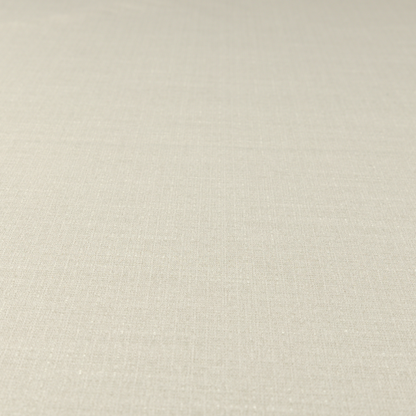 Sydney Linen Effect Chenille Plain Water Repellent Cream Upholstery Fabric CTR-1458 - Made To Measure Curtains