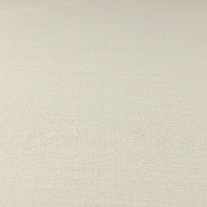 Sydney Linen Effect Chenille Plain Water Repellent Cream Upholstery Fabric CTR-1458