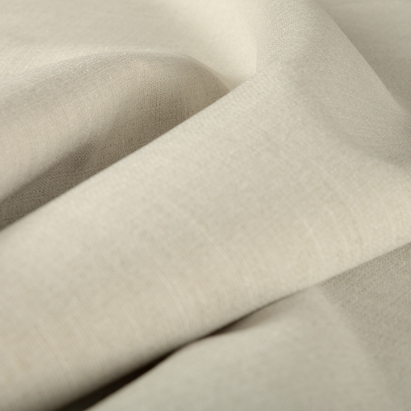 Sydney Linen Effect Chenille Plain Water Repellent Cream Upholstery Fabric CTR-1458 - Made To Measure Curtains