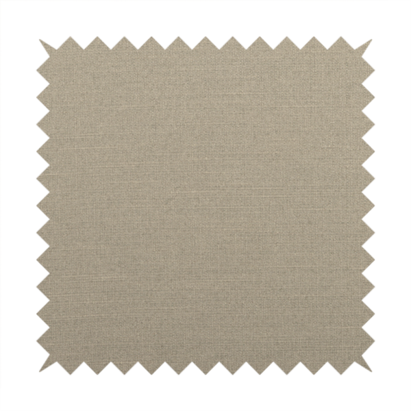 Sydney Linen Effect Chenille Plain Water Repellent Beige Upholstery Fabric CTR-1459 - Made To Measure Curtains