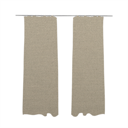 Sydney Linen Effect Chenille Plain Water Repellent Beige Upholstery Fabric CTR-1459 - Made To Measure Curtains