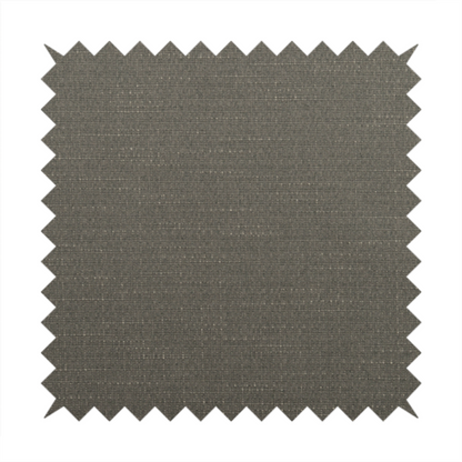 Sydney Linen Effect Chenille Plain Water Repellent Brown Upholstery Fabric CTR-1460