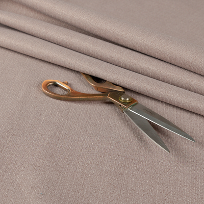 Sydney Linen Effect Chenille Plain Water Repellent Pink Upholstery Fabric CTR-1461 - Roman Blinds