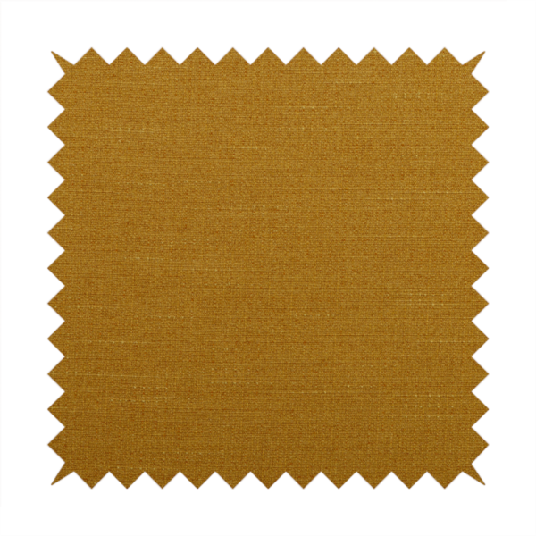 Sydney Linen Effect Chenille Plain Water Repellent Yellow Upholstery Fabric CTR-1463 - Roman Blinds