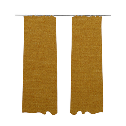 Sydney Linen Effect Chenille Plain Water Repellent Yellow Upholstery Fabric CTR-1463 - Made To Measure Curtains