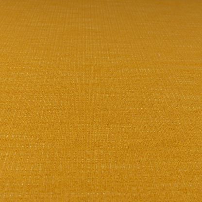 Sydney Linen Effect Chenille Plain Water Repellent Yellow Upholstery Fabric CTR-1463 - Roman Blinds