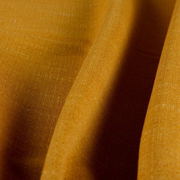 Sydney Linen Effect Chenille Plain Water Repellent Yellow Upholstery Fabric CTR-1463 - Made To Measure Curtains