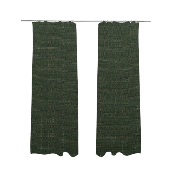 Sydney Linen Effect Chenille Plain Water Repellent Green Upholstery Fabric CTR-1464 - Made To Measure Curtains