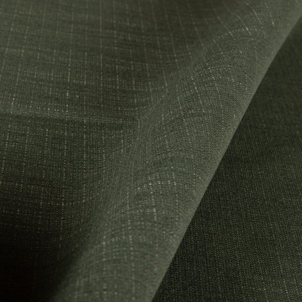 Sydney Linen Effect Chenille Plain Water Repellent Green Upholstery Fabric CTR-1464 - Made To Measure Curtains