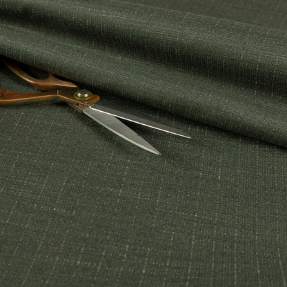 Sydney Linen Effect Chenille Plain Water Repellent Green Upholstery Fabric CTR-1464 - Roman Blinds