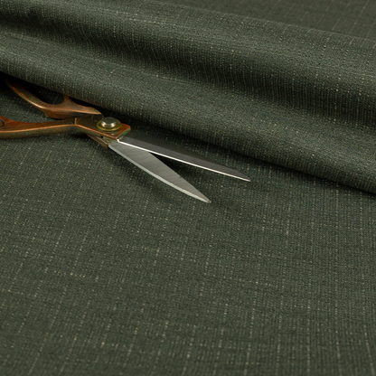 Sydney Linen Effect Chenille Plain Water Repellent Green Upholstery Fabric CTR-1464 - Made To Measure Curtains