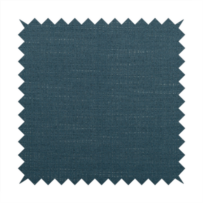 Sydney Linen Effect Chenille Plain Water Repellent Navy Blue Upholstery Fabric CTR-1465