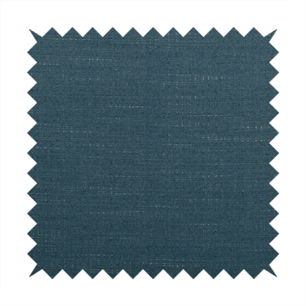 Sydney Linen Effect Chenille Plain Water Repellent Navy Blue Upholstery Fabric CTR-1465 - Made To Measure Curtains