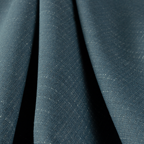 Sydney Linen Effect Chenille Plain Water Repellent Navy Blue Upholstery Fabric CTR-1465 - Made To Measure Curtains