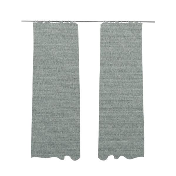 Sydney Linen Effect Chenille Plain Water Repellent Sky Blue Upholstery Fabric CTR-1466 - Made To Measure Curtains