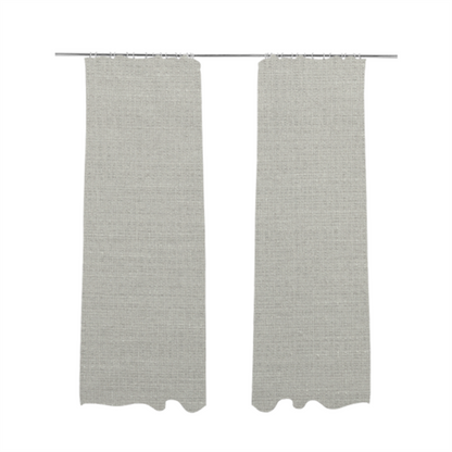 Sydney Linen Effect Chenille Plain Water Repellent Silver Upholstery Fabric CTR-1467 - Made To Measure Curtains