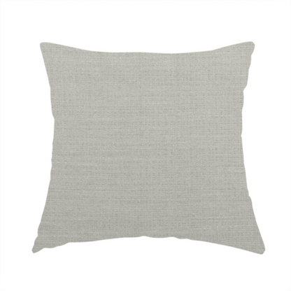 Sydney Linen Effect Chenille Plain Water Repellent Silver Upholstery Fabric CTR-1467 - Handmade Cushions