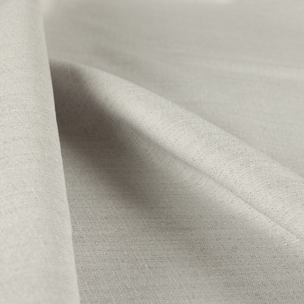 Sydney Linen Effect Chenille Plain Water Repellent Silver Upholstery Fabric CTR-1467 - Made To Measure Curtains