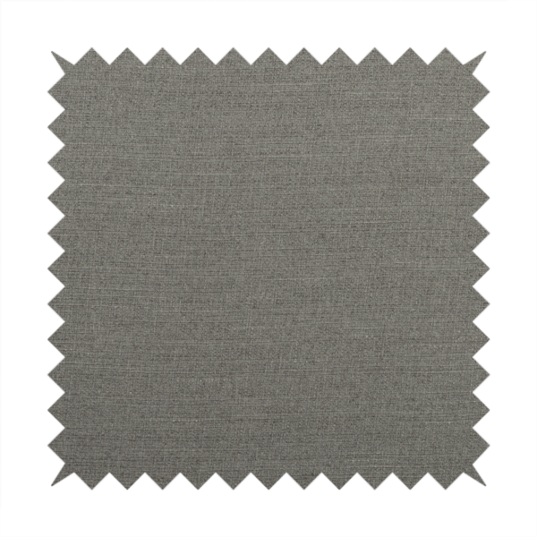 Sydney Linen Effect Chenille Plain Water Repellent Grey Upholstery Fabric CTR-1468 - Handmade Cushions