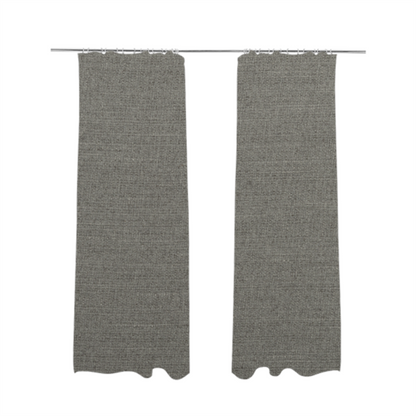 Sydney Linen Effect Chenille Plain Water Repellent Grey Upholstery Fabric CTR-1468 - Made To Measure Curtains