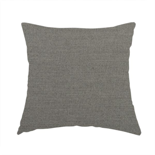Sydney Linen Effect Chenille Plain Water Repellent Grey Upholstery Fabric CTR-1468 - Handmade Cushions