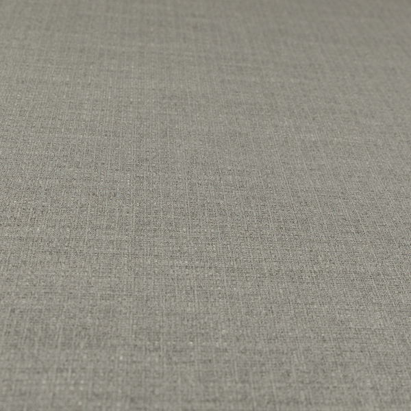 Sydney Linen Effect Chenille Plain Water Repellent Grey Upholstery Fabric CTR-1468 - Made To Measure Curtains