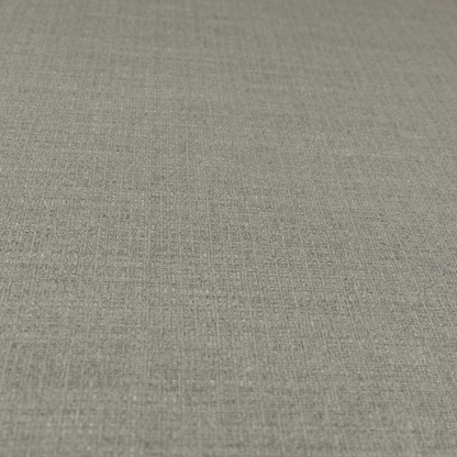 Sydney Linen Effect Chenille Plain Water Repellent Grey Upholstery Fabric CTR-1468 - Made To Measure Curtains