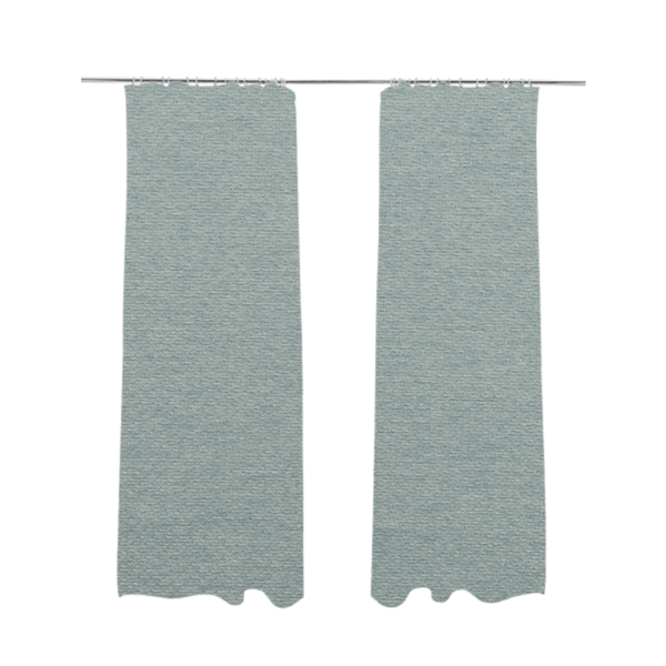 Boston Flat Weave Light Blue Recycled Upholstery Fabric CTR-1474 - Made To Measure Curtains