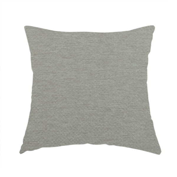 Boston Flat Weave White Silver Recycled Upholstery Fabric CTR-1476 - Handmade Cushions