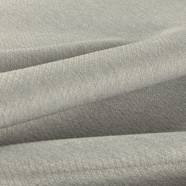 Boston Flat Weave White Silver Recycled Upholstery Fabric CTR-1476 - Made To Measure Curtains