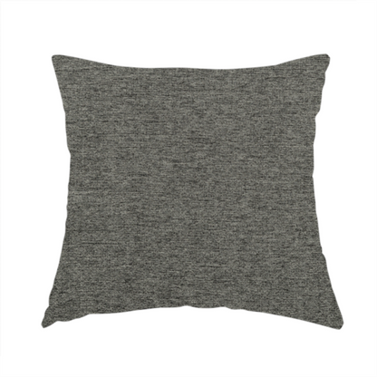 Boston Flat Weave Black Recycled Upholstery Fabric CTR-1486 - Handmade Cushions