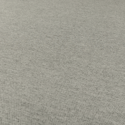 Miami Soft Plain Weave Water Repellent Silver Upholstery Fabric CTR-1506