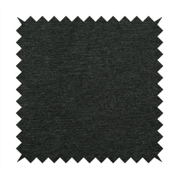 Miami Soft Plain Weave Water Repellent Black Upholstery Fabric CTR-1509 - Made To Measure Curtains