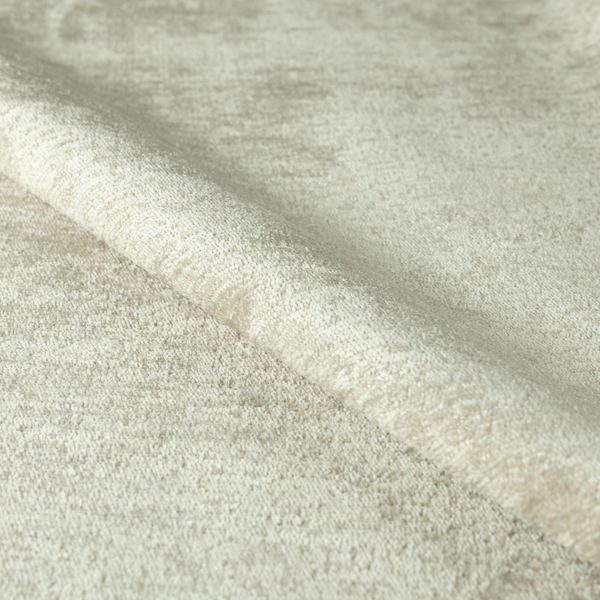 Melbourne Chenille Plain Cream Upholstery Fabric CTR-1511 - Roman Blinds