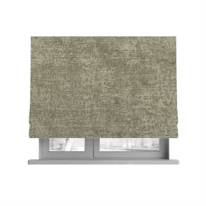 Melbourne Chenille Plain Beige Upholstery Fabric CTR-1512 - Roman Blinds