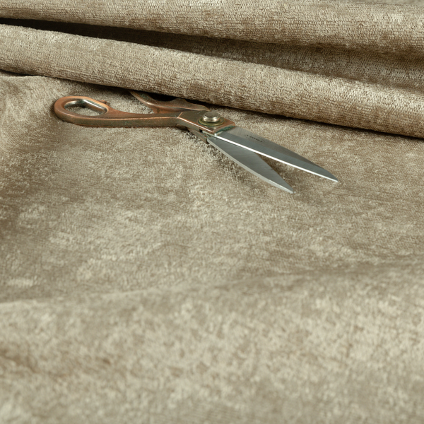 Melbourne Chenille Plain Beige Upholstery Fabric CTR-1512 - Roman Blinds