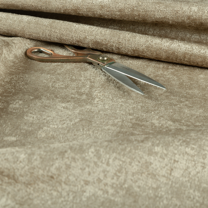 Melbourne Chenille Plain Beige Upholstery Fabric CTR-1512 - Made To Measure Curtains