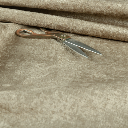 Melbourne Chenille Plain Beige Upholstery Fabric CTR-1512 - Handmade Cushions