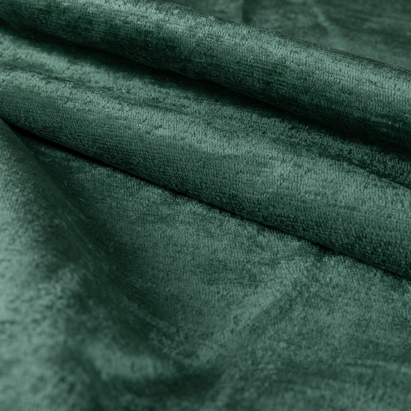 Melbourne Chenille Plain Emerald Green Upholstery Fabric CTR-1515